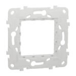 Schneider NU7002P | Fixing frame, New Unica, plastic, 2 modules, 1 gang