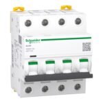 Schneider A9F77440 | Miniature circuit-breaker, Acti9 iC60N, 4P, 40 A, C curve, 6000 A (IEC 60898-1), 10 kA (IEC 60947-2)