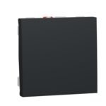 Schneider NU320654 | Push-button, New Unica, + NO push-button, 10A, 2 modules, screwless terminals, painted, IP4X, anthracite
