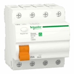 Schneider 12655 | Residual current circuit breaker, Domae, 4P, 25 A, AC type, 30 mA