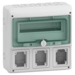 Schneider 13180 | Kaedra - for power outlet - 3 openings - 1 x 12 modules - 340 x 335 mm
