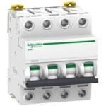 Schneider A9F94463 Acti9 | Miniature circuit-breaker, Acti9 iC60L, 4P, 63 A, C curve, 15 kA (IEC 60947-2)