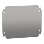 Schneider NSYMM3025 | Plain mounting plate H300xW250mm made of galvanised sheet steel
