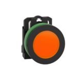 Schneider XB5FVM5 Harmony | Pilot light flush mounted, plastic, orange, Ø30, plain lens with integral LED, 230...240 V AC
