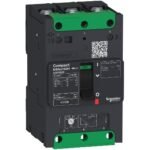 Schneider LV426156 Compact | circuit breaker ComPact NSXm E (16 kA at 415 VAC), 3P 3d, 80 A rating TMD trip unit, compression lugs and busbar connectors