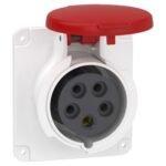 Schneider PKF16G435 | PratiKa socket - screw - straight - 16A - 3P + N + E - 380...415 V AC - panel