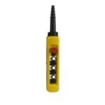 Schneider XACA6713 | Pendant control station, plastic, yellow, 6 push buttons, 1 emergency stop