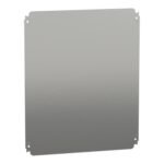 Schneider NSYMM65 | Plain mounting plate H500xW600mm made of galvanised sheet steel