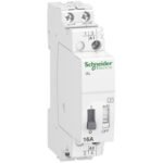 Schneider A9C30812 | impulse relay iTL - 2P - 2 NO - 16A - coil 110 VDC - 230...240 VAC 50/60Hz