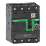 Schneider C12F6TM125B | Circuit breaker, ComPacT NSXm 160F, 36kA/415VAC, 4 poles 3D (neutral not protected), TMD trip unit 125A, lugs/busbars