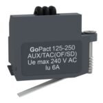 Schneider G12-25AUX240 | Auxiliary contact, GoPact MCCB 125/200/250, 1 NO/NC contact type, circuit breaker status OF/SD
