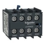 Schneider LA1KN40 TeSys K | Auxiliary contact block, TeSys K, 4NO, screw terminals