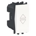 Schneider LMR0711001 | Easy Styl - 1 module Roller Blind Switch - White