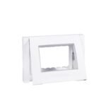 Schneider MGU11.103.18 | Unica Plus - cover frame (fix. frame) - 1 gang - 3 m - white/white - IP55
