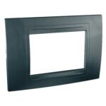 Schneider MGU4.103.62 | Unica Allegro - cover frame - 3 modules - graphite grey