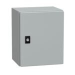 Schneider NSYCRN325200 | Spacial CRN plain door w/o mount.plate. H300xW250xD200 IP66 IK10 RAL7035