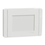 Schneider NU055318 | Cover frame, New Unica, 1 gang, 3 modules, IP55, white