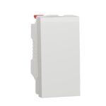 Schneider NU310318 | Switch, New Unica, 1-pole 2-way, 10AX, 1 module, screwless terminals, untreated, IP4X, white