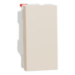 schneider NU310644 |  Product picture Schneider Electric  1  videos Push button switch, New Unica, 10A, 1 module, beige