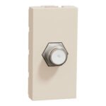 Schneider NU346844 TV | TV socket, New Unica, mechanism, 1 module, F-Type, IP2xC, beige