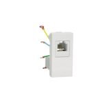 Schneider NU349118 | Telephone socket, New Unica, RJ12, 1 connector, 1 module, white