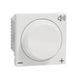 Schneider NU360218 | Volume control, New Unica, 12V, 2 modules, white
