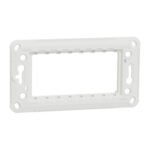 Schneider NU7104P | Fixing frame, New Unica, rectangular, plastic, with claws, 4 module, 1 gang