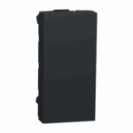 Schneider NU986554 | Blind cover, New Unica, 1 module, anthracite