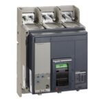 Schneider 33472 | Circuit breaker, ComPact NS1000N, 50kA/415VAC, Micrologic 2.0 trip unit, 1000A, fixed, 3 poles 3d