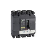Schneider LV430320 | circuit breaker ComPact NSX160B, 25 kA at 415 VAC, TMD trip unit 160 A, 4 poles 3d