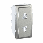 Schneider MGU3.021.30 | Unica Top/Class - 1 S.O. - 2P, shutters, EU/US - 1 m - aluminium