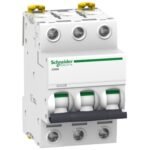 Schneider A9F77363 | Miniature circuit-breaker, Acti9 iC60N, 3P, 63 A, C curve, 6000 A (IEC 60898-1), 10 kA (IEC 60947-2)