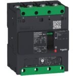 Schneider LV426369 | circuit breaker ComPact NSXm F (36 kA at 415 VAC), 4P 3d, 100 A rating TMD trip unit, compression lugs and busbar connectors