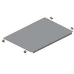 Schneider NSYEC66 | Plain cable gland plate, PanelSeT SFN, Spacial SF, for electrical enclosure W600 D600mm, fixed by clips