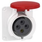 Schneider PKF32G434 | PratiKa socket - screw - straight - 32A - 3P + E - 380...415 V AC - panel
