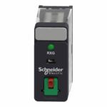 Schneider RXG12BD | Interface plug-in relay, 10 A, 1 CO, lockable test button, LED, 24 V DC