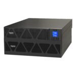 Schneider SRVS6KRILRK UPS | Easy UPS 1 Ph On-Line, 6kVA/6kW, Rackmount 5U, 230V, 1x Hard wire 3-wire(1P+N+E) outlet, Intelligent Card Slot, LCD, Extended Runtime, W/ rail kit