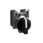 Schneider XB4BD33 Harmony Black | Selector switch, metal, black, Ø22, 3 positions, stay put, 2 NO