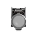 Schneider XB4BW31M5 Harmony | Illuminated push button, metal, flush, white, Ø22, spring return, 230...240 V AC, 1 NO + 1 NC