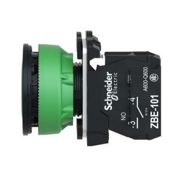 Schneider XB5FA31 | Push button flush mounted, plastic, green, Ø30, spring return, unmarked, 1 NO - Image 2