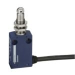 Telemecanique  XCMN21F2L2 | Limit switch, Limit switches XC Standard, XCMN, M12 steel roller plunger, 1NC+1 NO, snap, 2 m