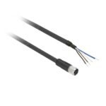 XZCP0941L2 | Pre wired connectors XZ, straight female, M8, 4 pins, cable PUR 2 m