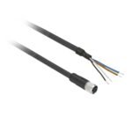 XZCP1141L5 | Pre wired connectors XZ, straight female, M12, 4 pins, cable PUR 5 m