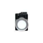 Schneider XA2EW31M1 Harmony | Complete illuminated push button, Easy Harmony XA2, plastic, flush, white, 22mm, spring return, 220V AC, 1NO