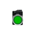 Schneider XA2EW33B1 Harmony | Green flush complete illum push-button - Ø22 - flush - 24V AC/DC - 1NO