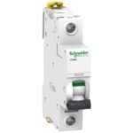 Schneider A9F74104 | Miniature circuit breaker (MCB), Acti9 iC60N, 1P, 4A, C curve, 6000A (IEC/EN 60898-1), 50kA (IEC/EN 60947-2)