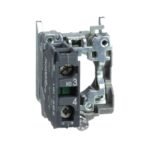 Schneider ZB4BZ101 | Single contact block with body/fixing collar, metal, screw clamp terminal, 1 NO