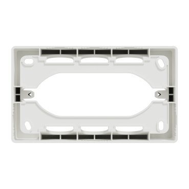 Schneider NU810418 | Surface box, New Unica, 4 modules, 4 knock outs holes, white - Image 2