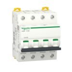 Schneider A9F87420 | Miniature circuit-breaker, Acti9 iC60H, 4P, 20 A, C curve, 10000 A (IEC 60898-1), 15 kA (IEC 60947-2)