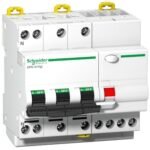 Schneider A9D31725 |Acti9  current breaker  (RCBO).  3P+N circuit breaker with 3 protected poles,25A